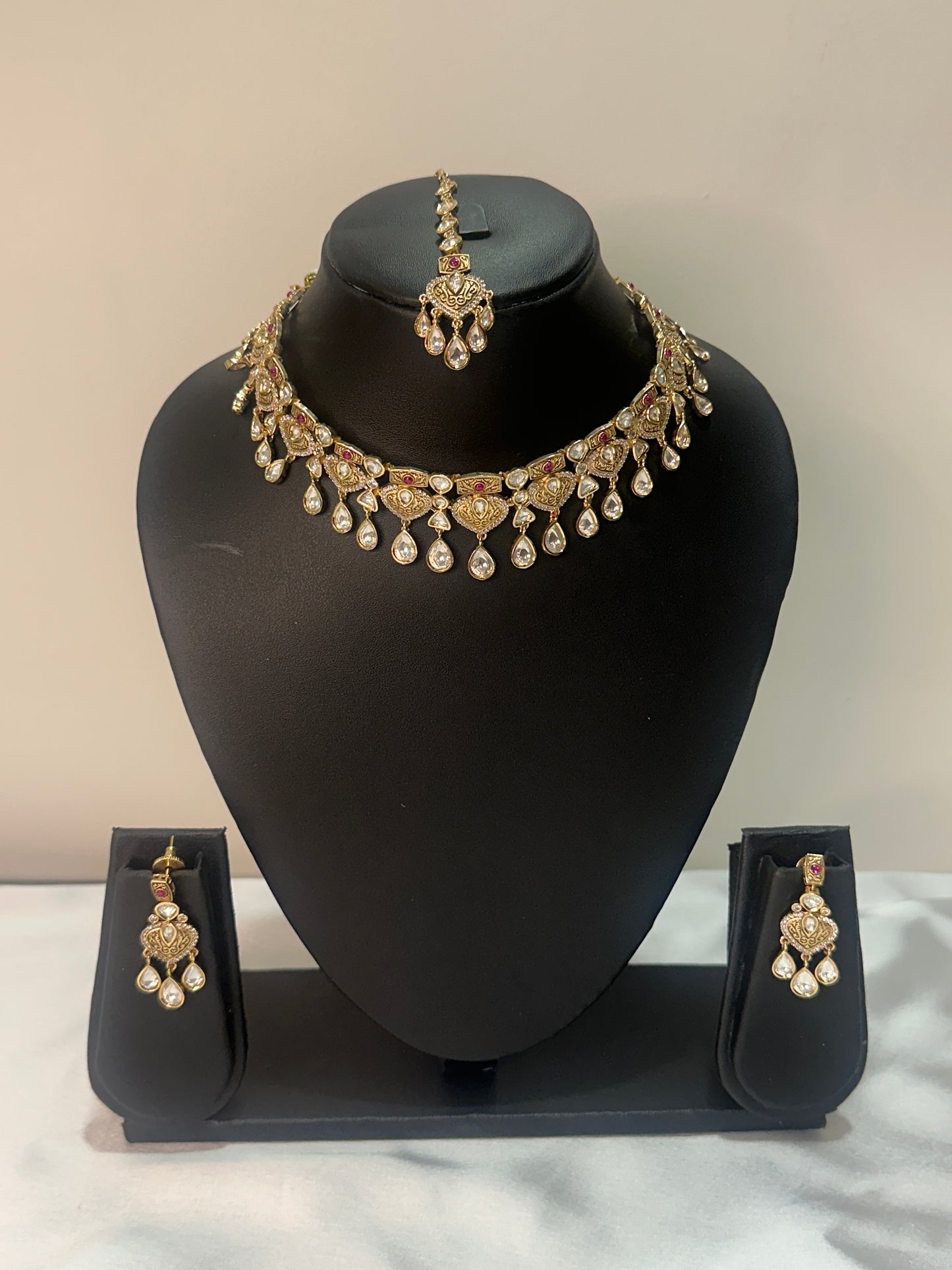Noor-e-Mohini 3 Pc. Moissanite Bridal Set