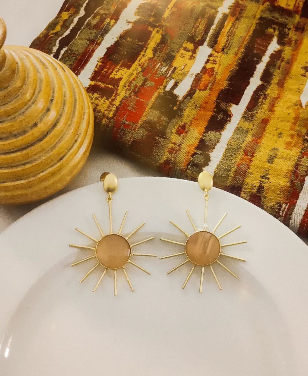Sunburst Statement Earrings