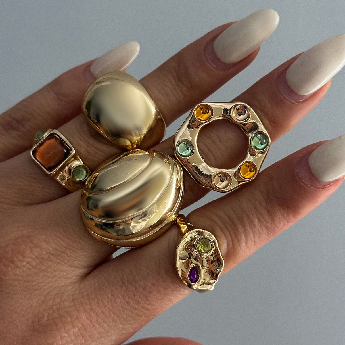 Retro Muse Ring Set