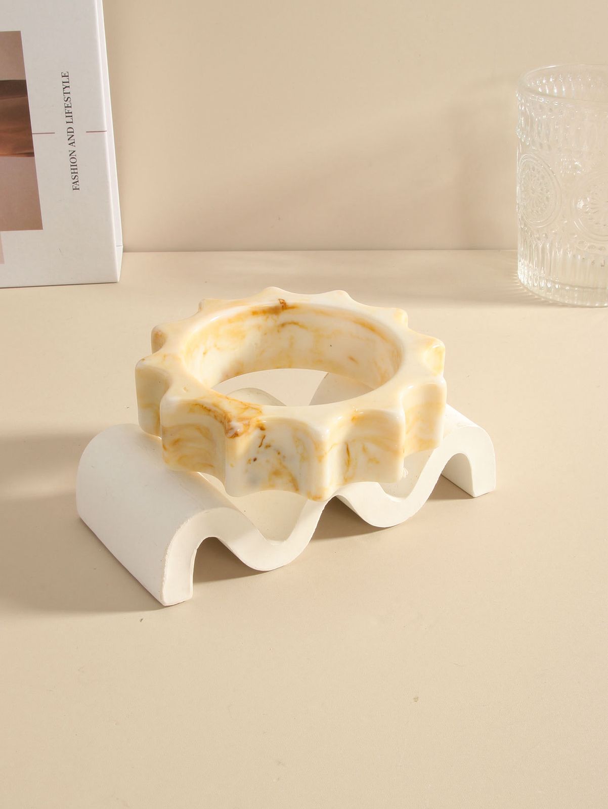 Marble Muse Resin Hand Stack