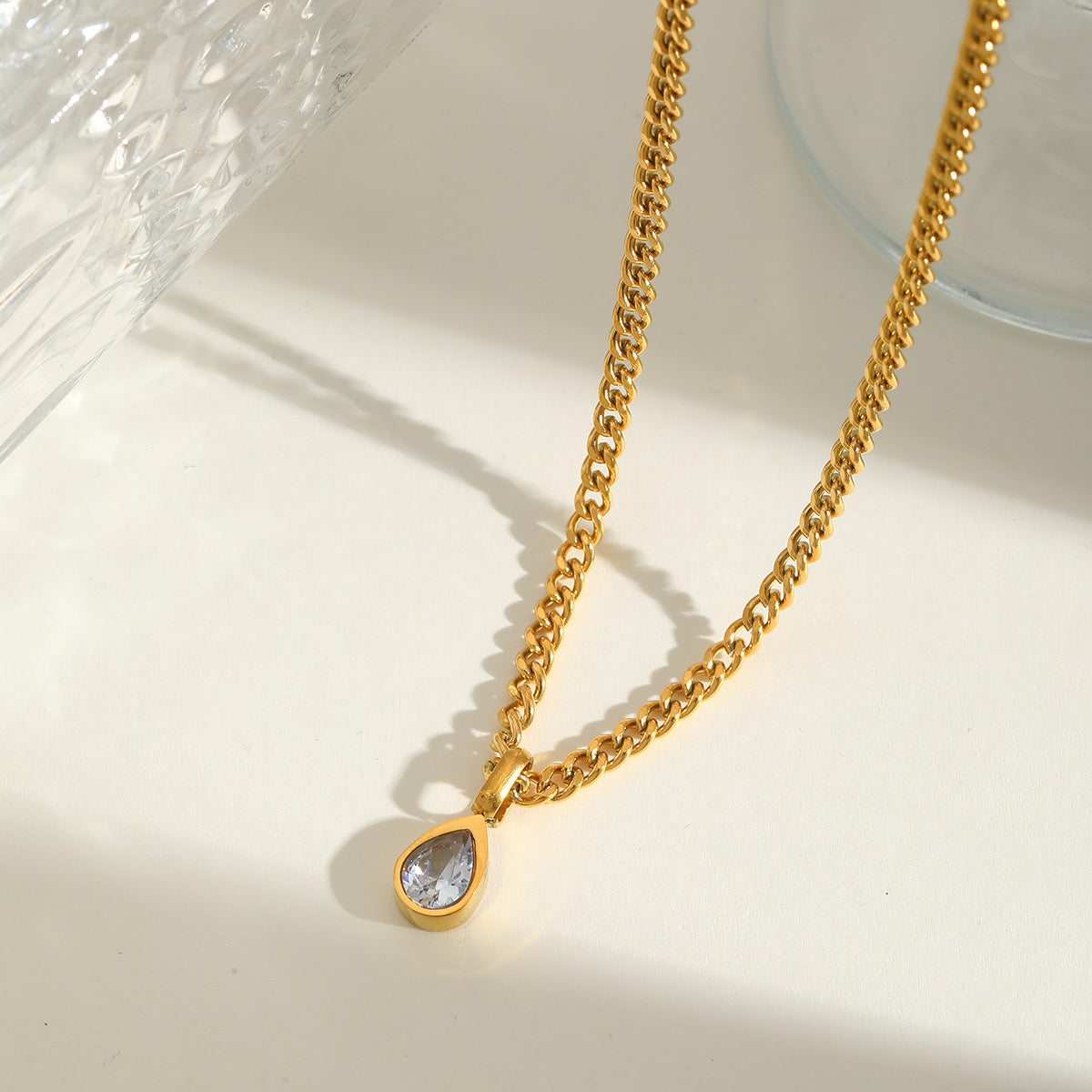 Oval Curb chain Necklace