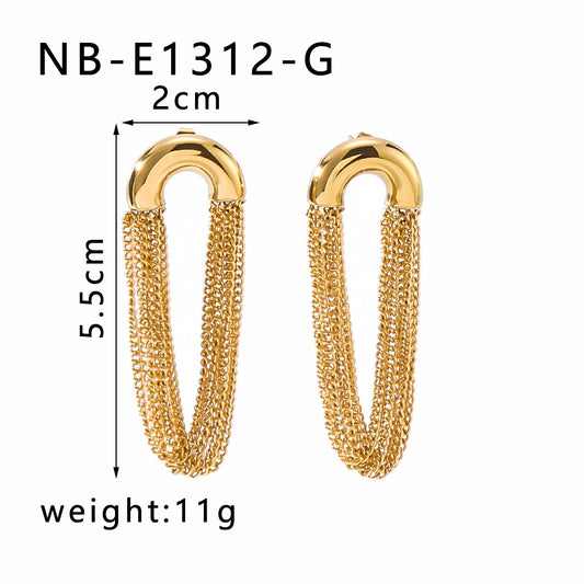 Tassel Earrings (18K Gold Plated)