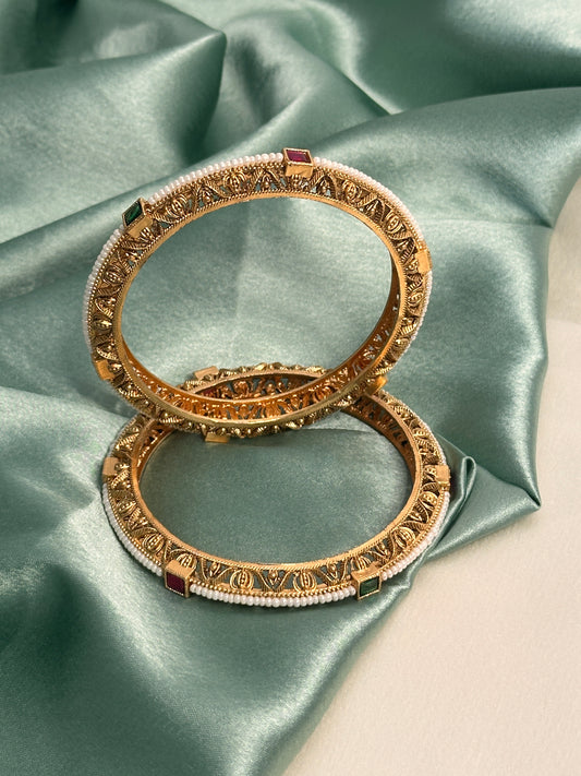 Antique Regal Pearl Bangles - a set of 4