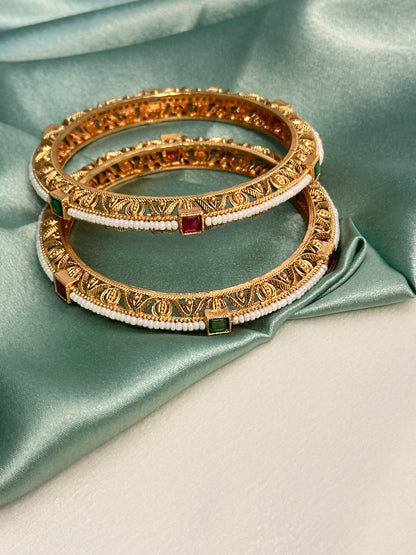 Antique Regal Pearl Bangles - a set of 4