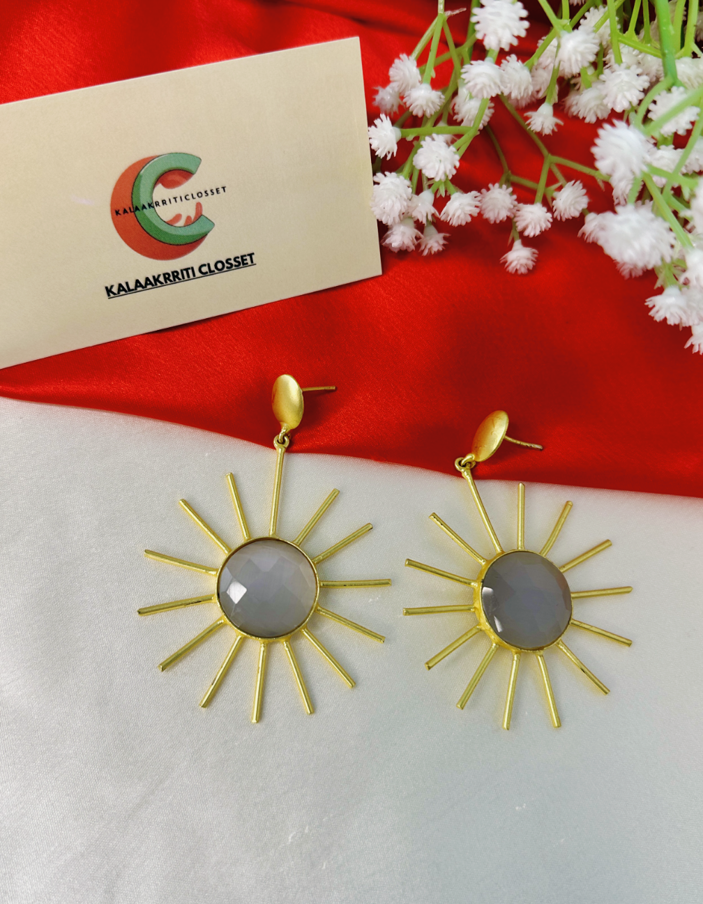 Sunburst Statement Earrings