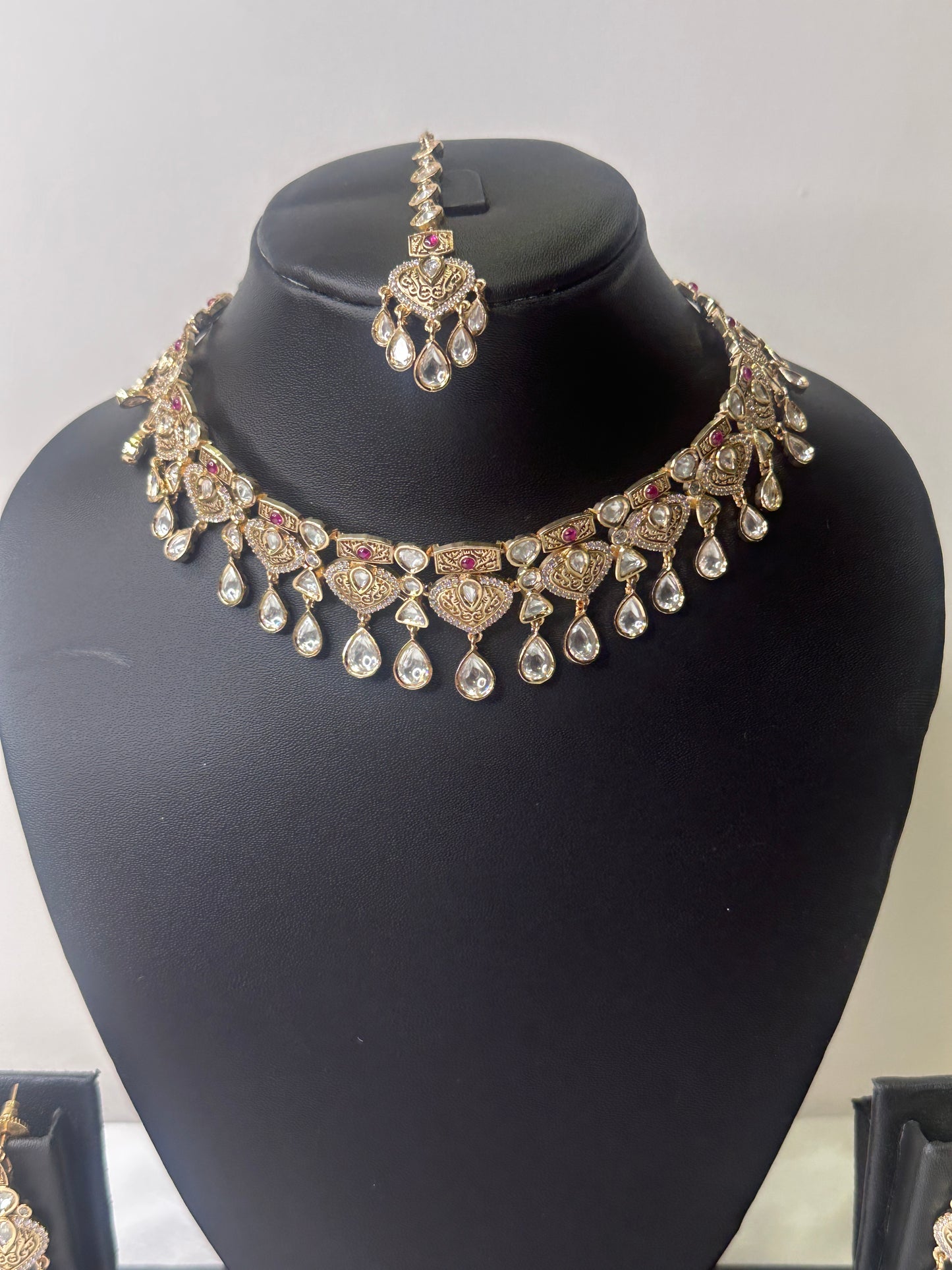 Noor-e-Mohini 3 Pc. Moissanite Bridal Set