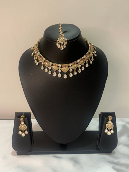 Noor-e-Mohini 3 Pc. Moissanite Bridal Set