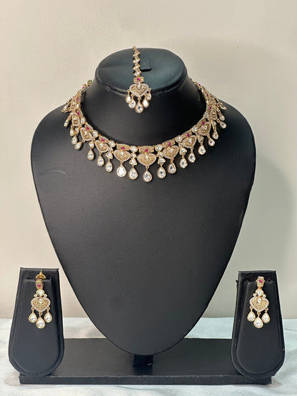 Noor-e-Mohini 3 Pc. Moissanite Bridal Set