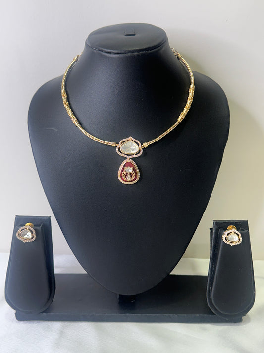 Aarvi Moissanite Hasli Set