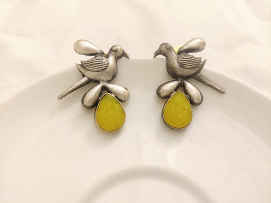 Gulnaar Bird Charm Earrings
