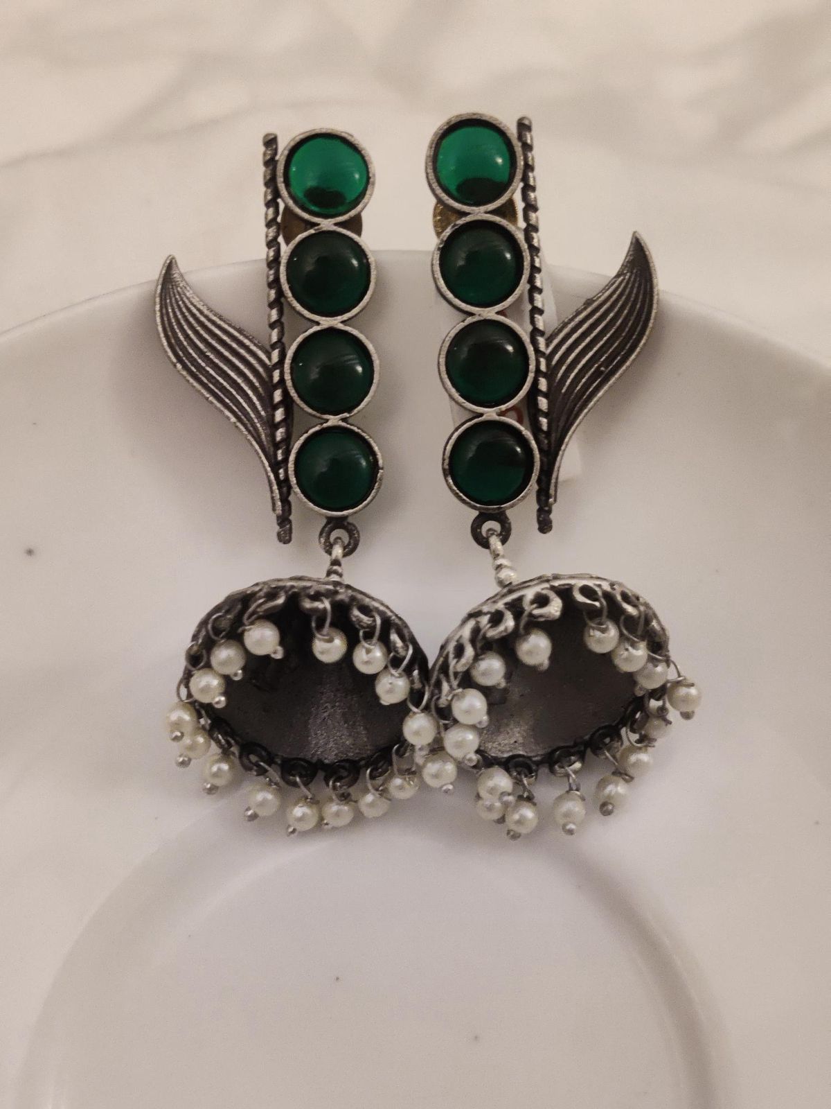 Verdant Wing Jhumkas