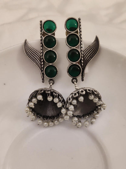 Verdant Wing Jhumkas