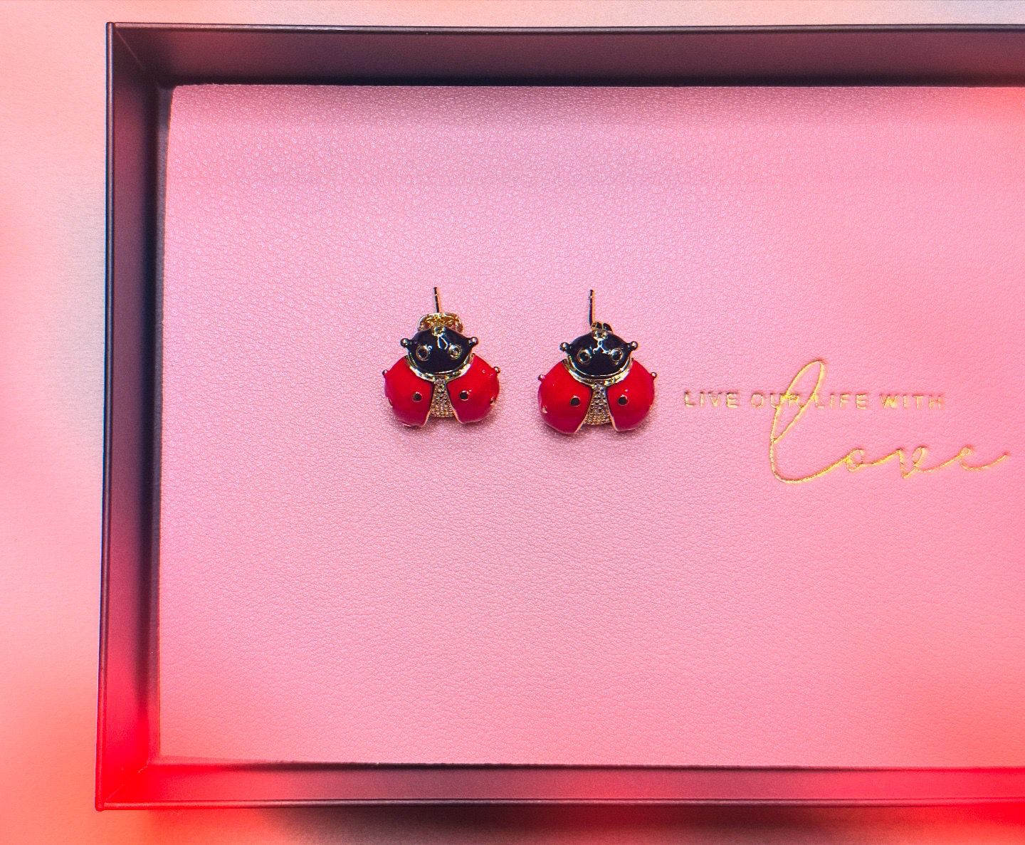 Ladybug Stud Earrings
