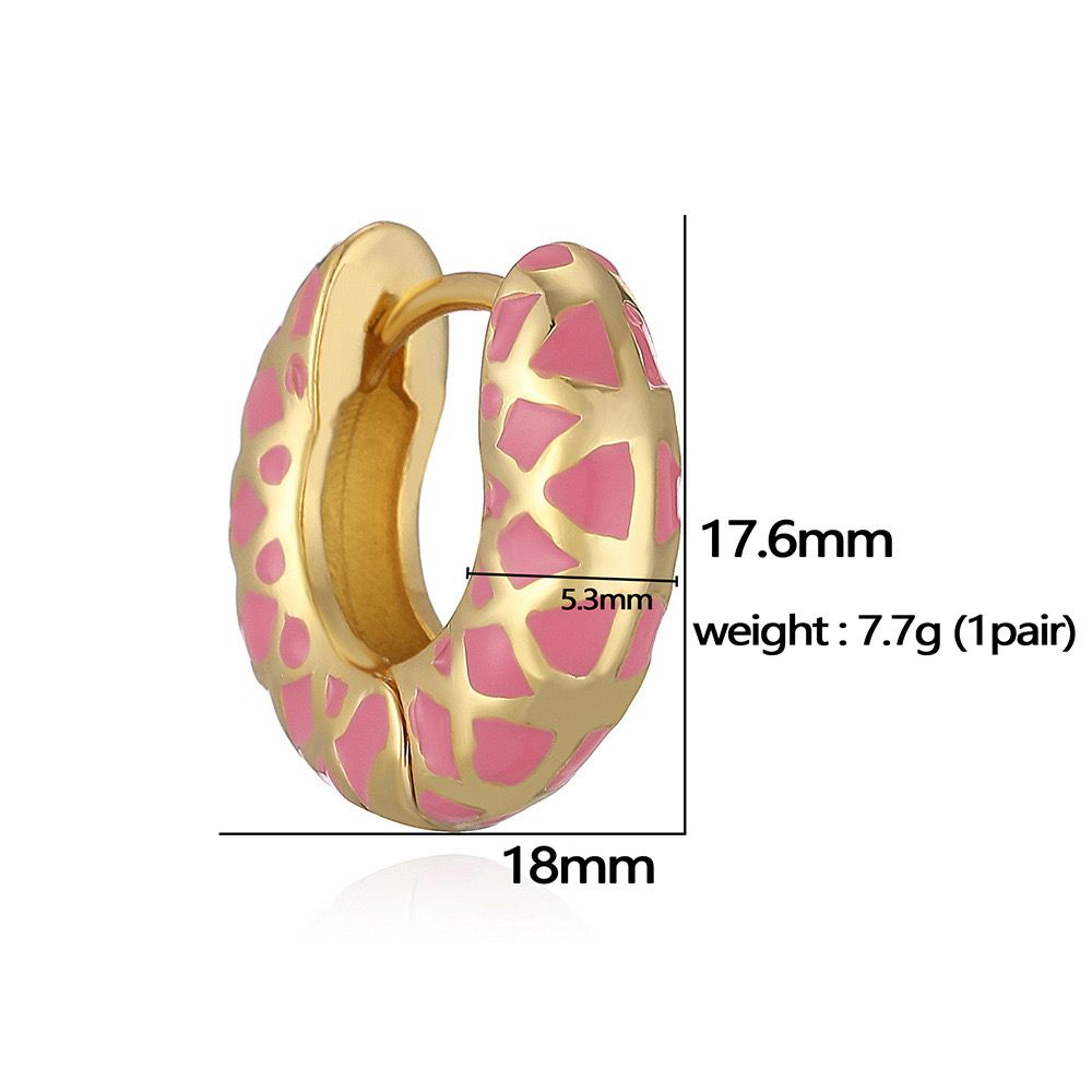 Geometric Copper Hoop Earrings