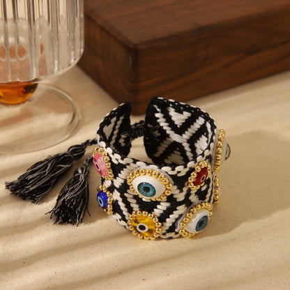 Devil’s Eye Unisex Woven Wristband