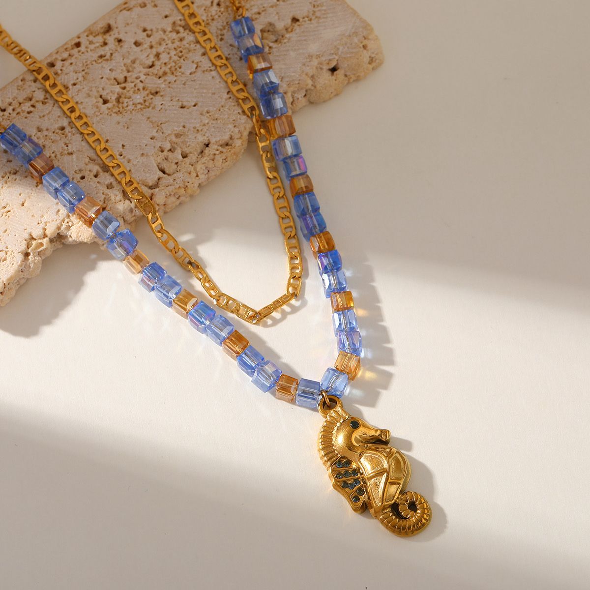 Sea Horse Beaded Necklace