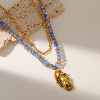 Sea Horse Beaded Necklace