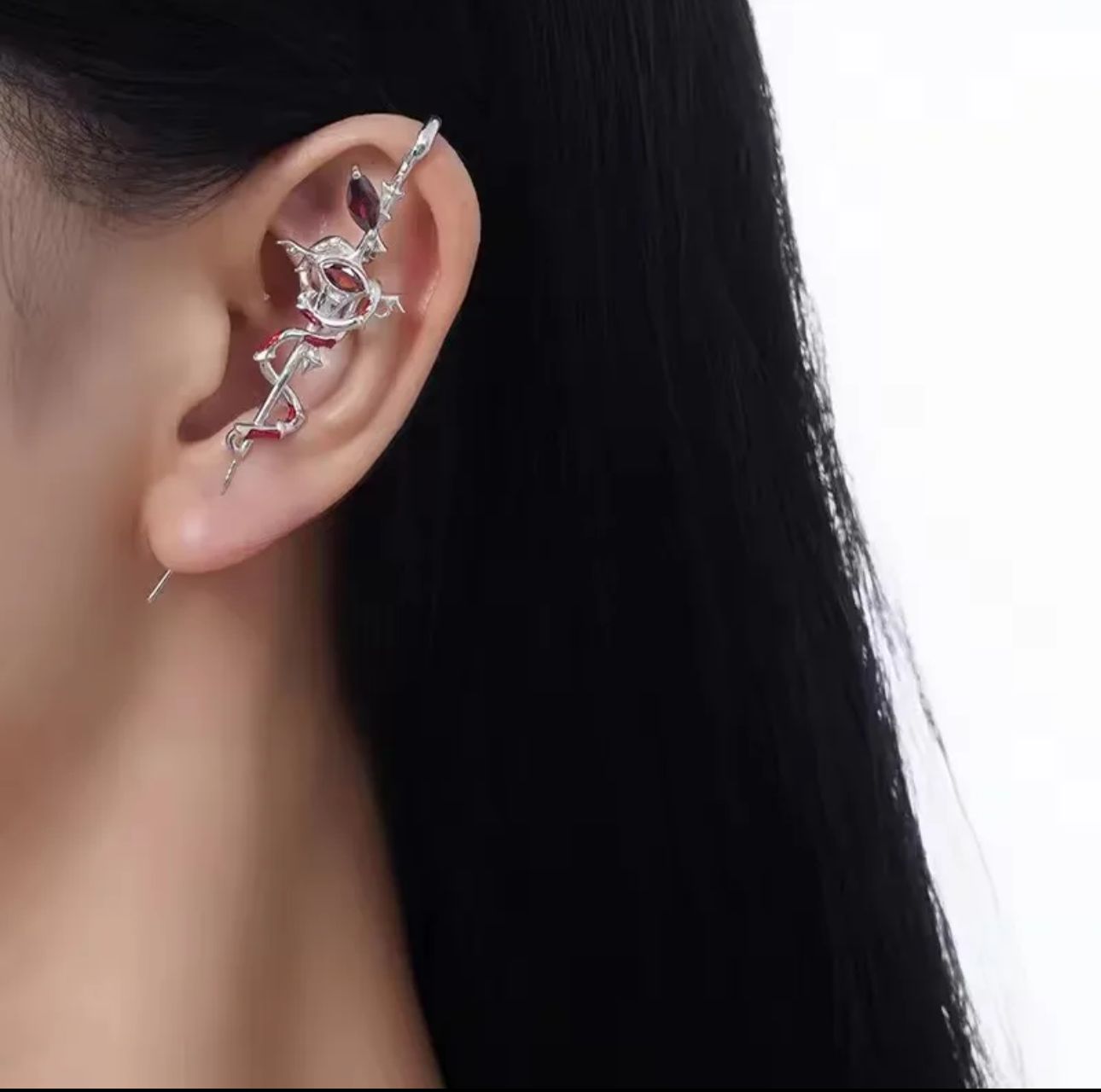 Snake Pierced Stud Earring (Single Piece)