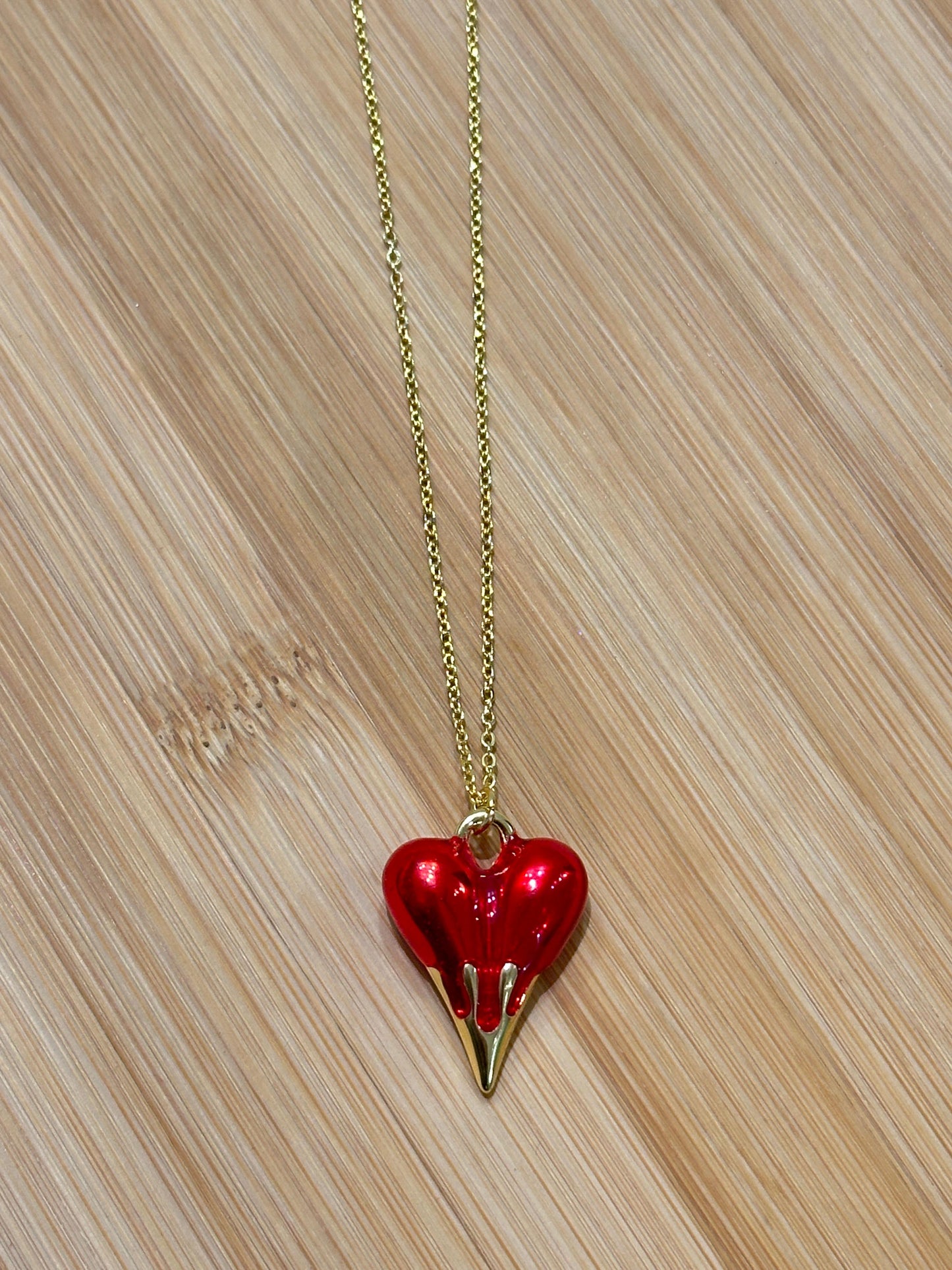 Enamel Heart Pendant