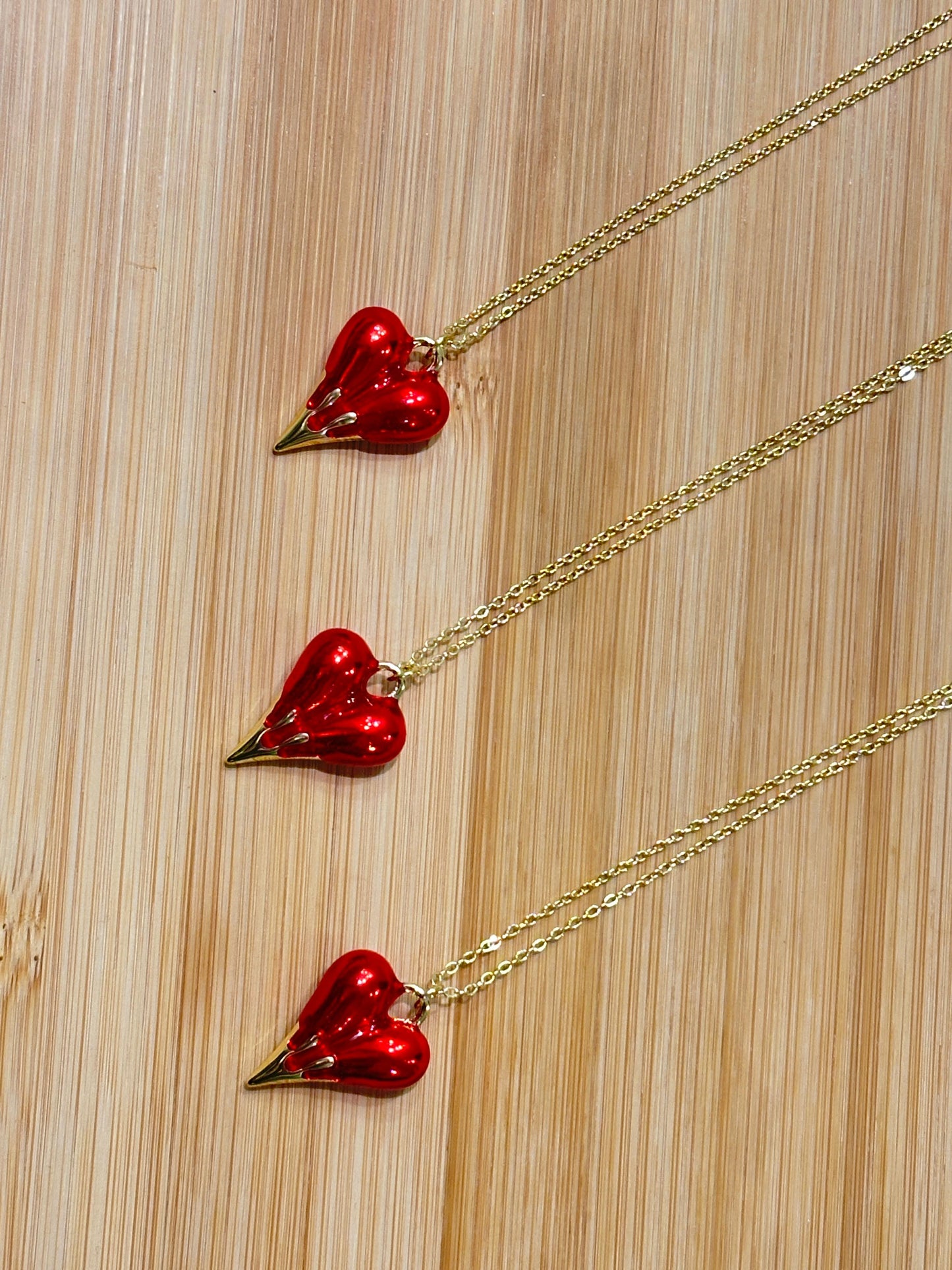 Enamel Heart Pendant