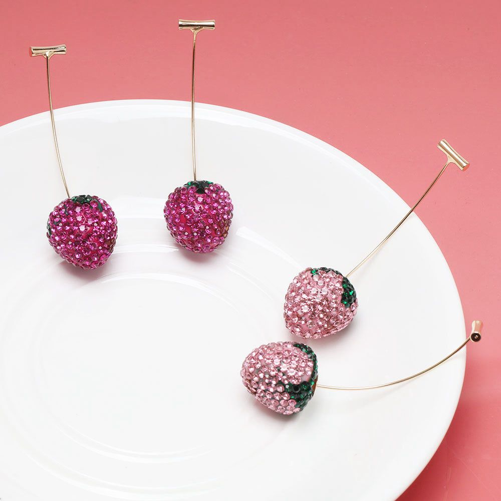 Strawberry Drop Earrings