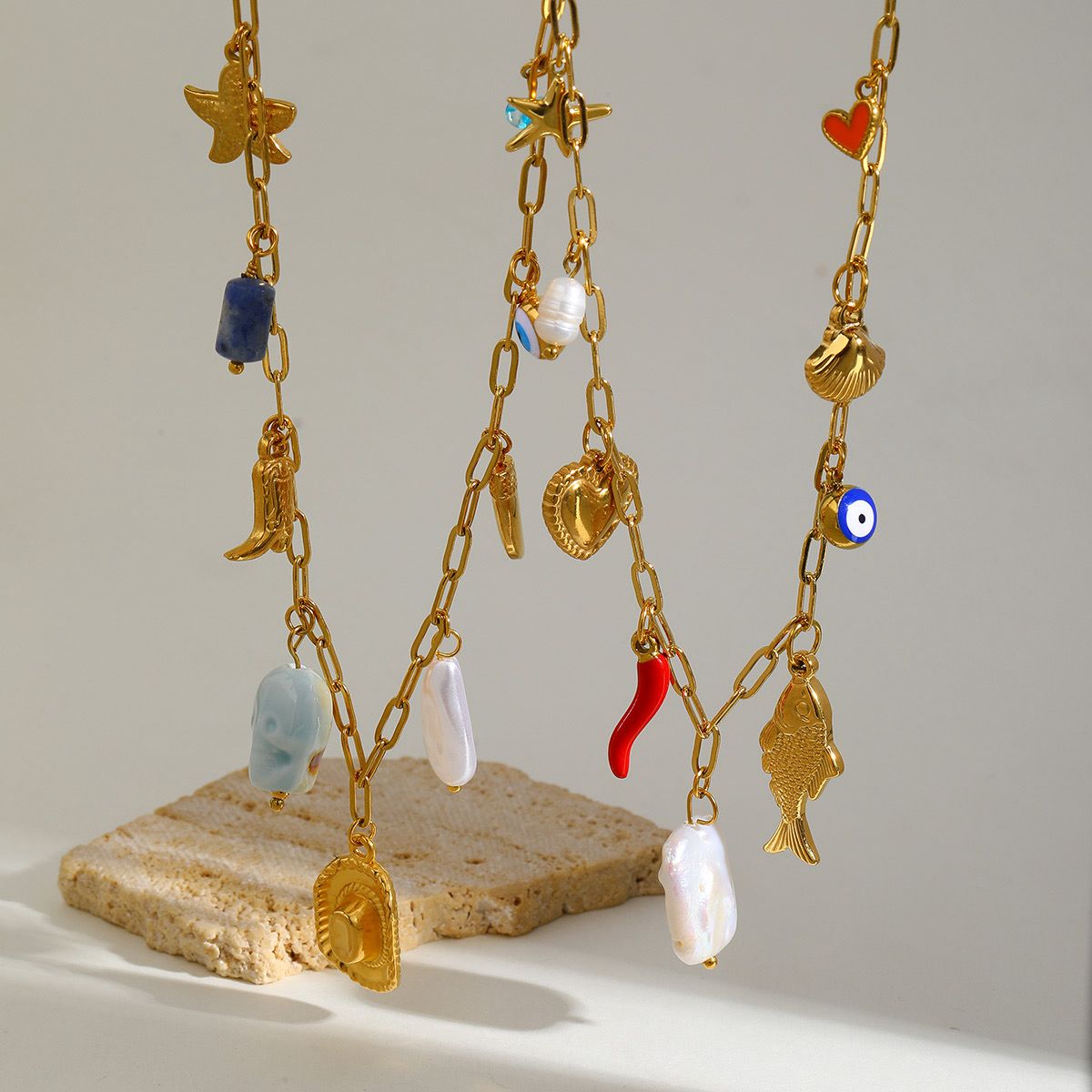 Lucky Charm 18K Gold Plated Necklace