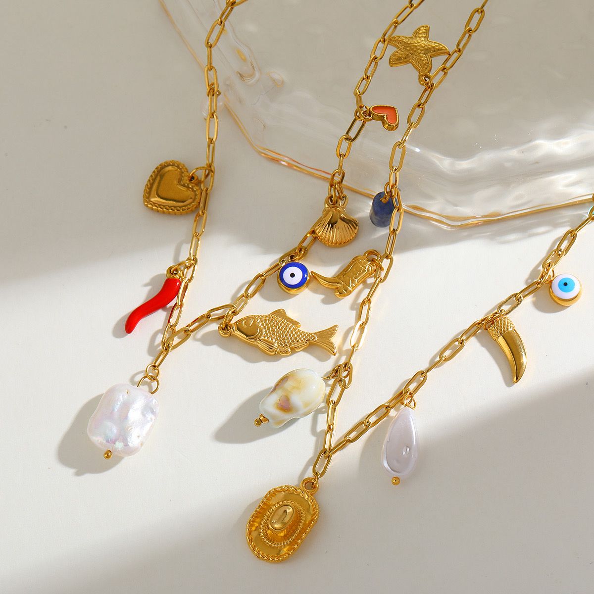 Lucky Charm 18K Gold Plated Necklace