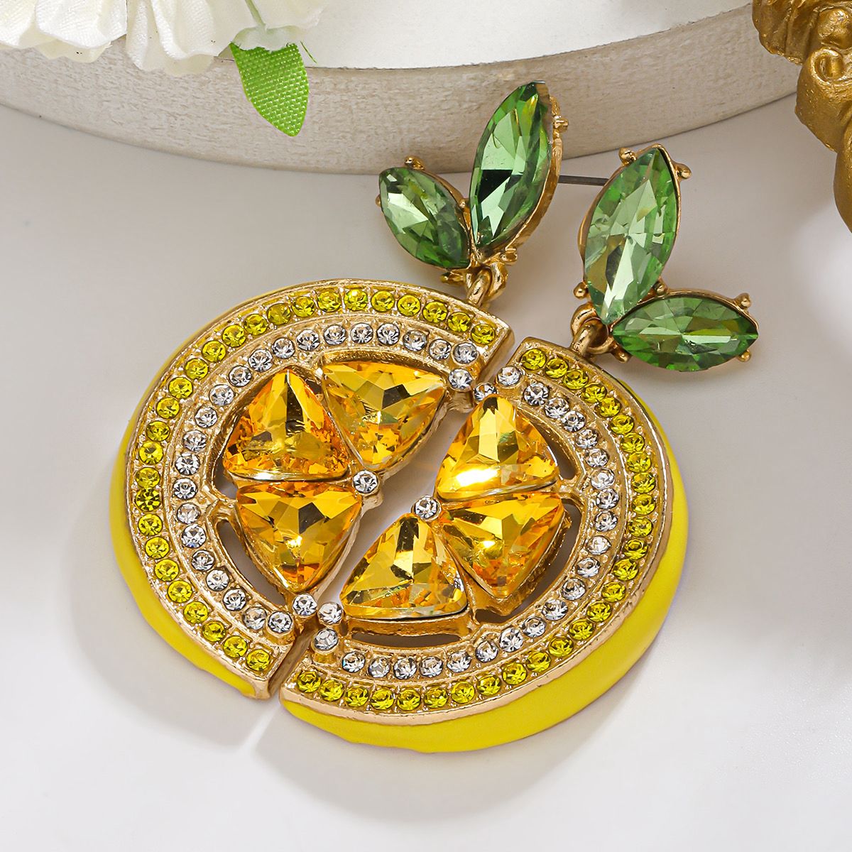 Golden Citrus Earrings