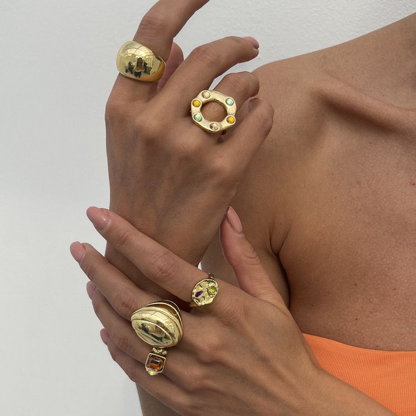 Retro Muse Ring Set