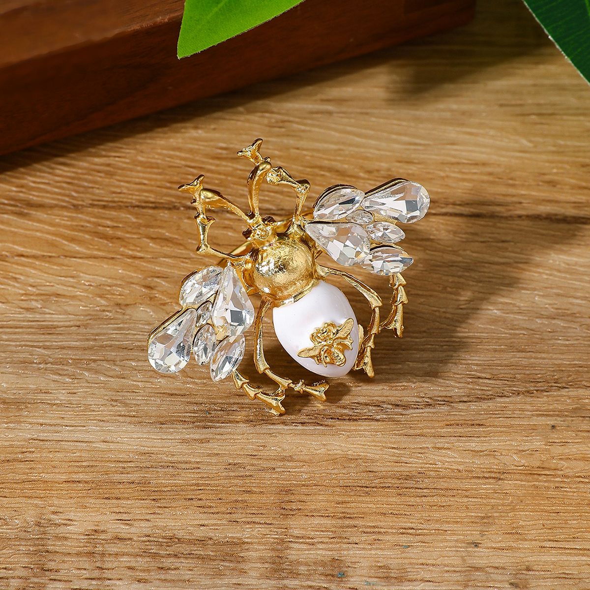 Retro Bee Statement Rings