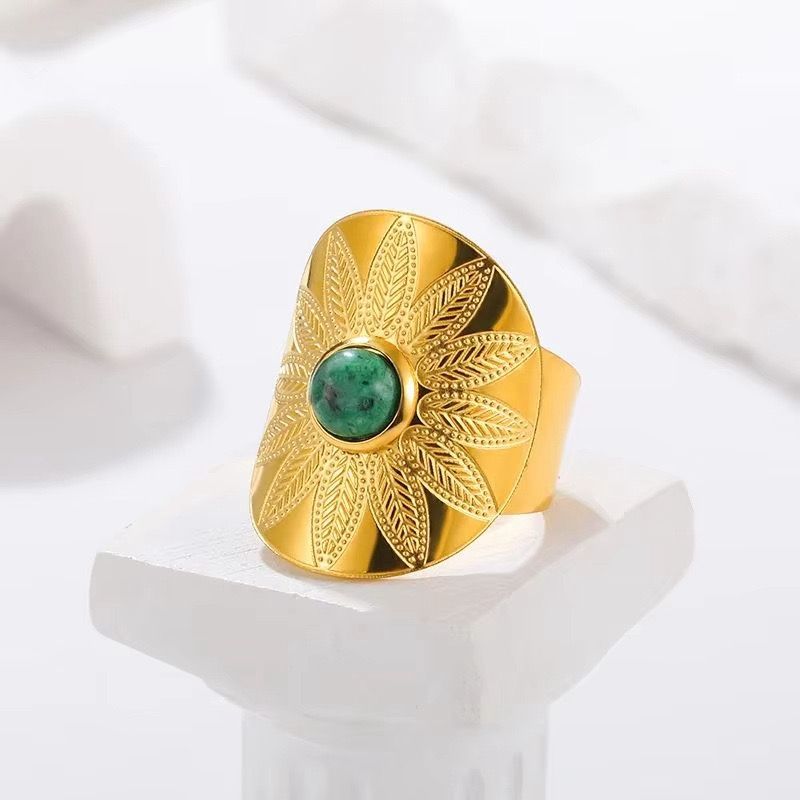 Verdant Bloom Adjustable Ring