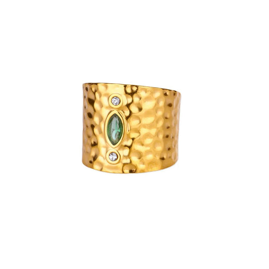Aurelia Textured Statement Ring