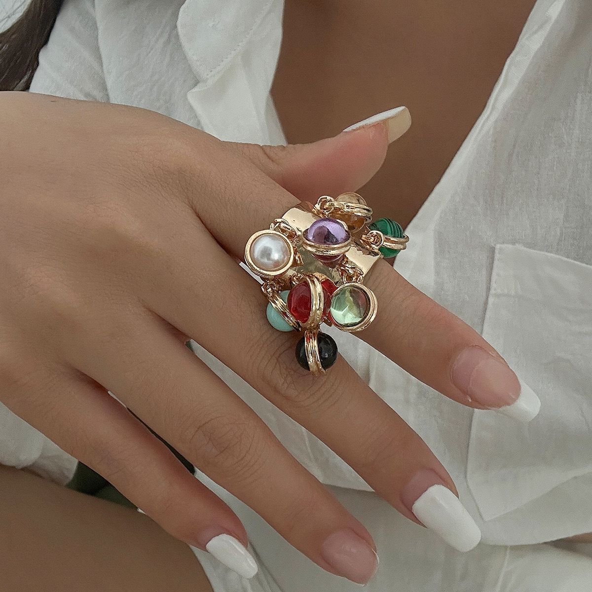 Boho Charm Adjustable Ring