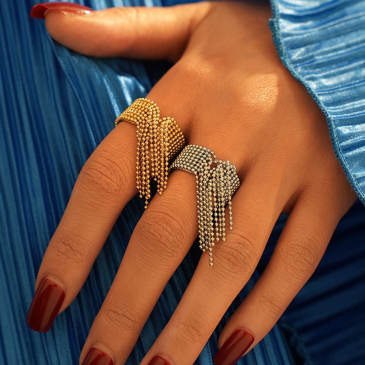 Tassel Statement Ring (Adjustable Open Design)