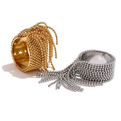 Tassel Statement Ring (Adjustable Open Design)