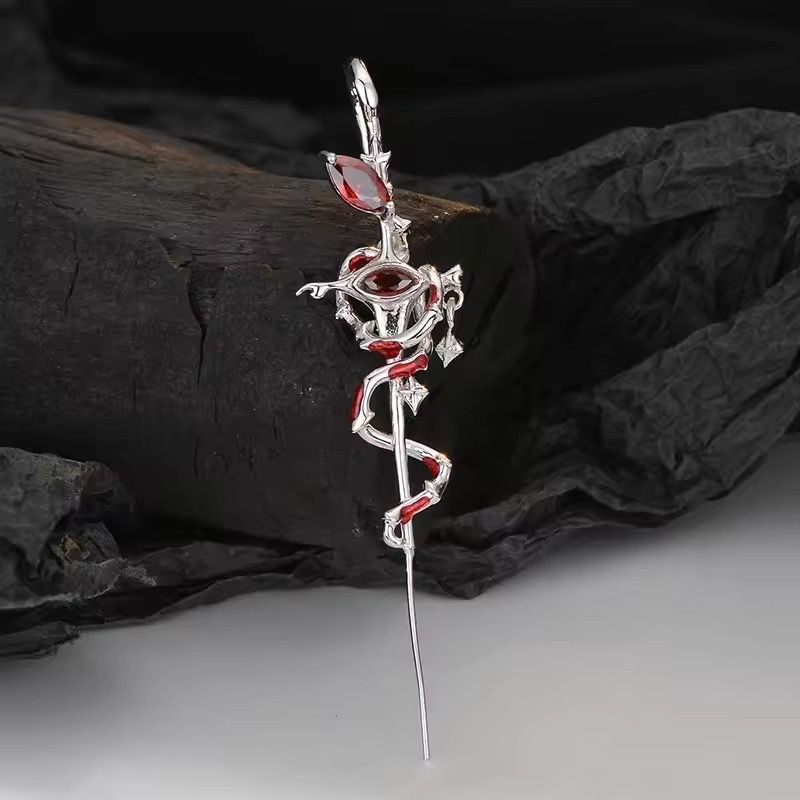 Snake Pierced Stud Earring (Single Piece)