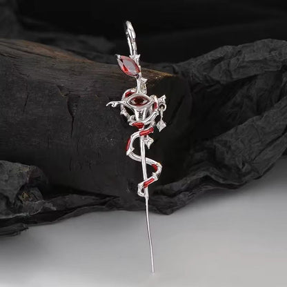 Snake Pierced Stud Earring (Single Piece)