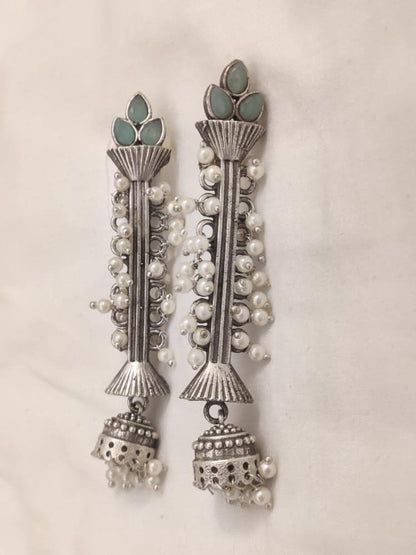 Naaz Jhumki Trail Earrings